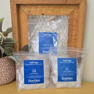 Beetles Clear Nail Tips Set